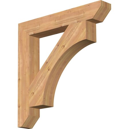 Ekena Millwork Westlake Slat Smooth Bracket, Western Red Cedar, 5 1/2"W x 38"D x 38"H BKT06X38X38WTL06SWR